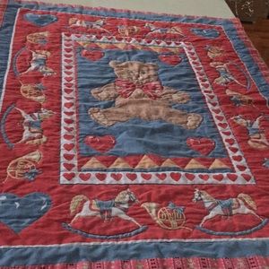 Vintage handmade baby’s quilt